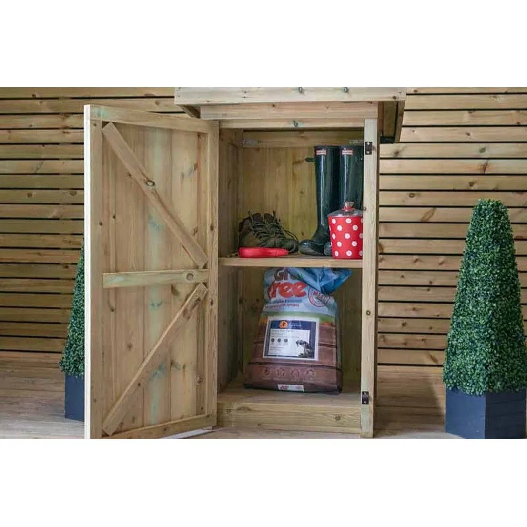 Buttercup Farm Gisburn Garden Store Small - Timber - L96 x W89 x H123 cm in Brown 5