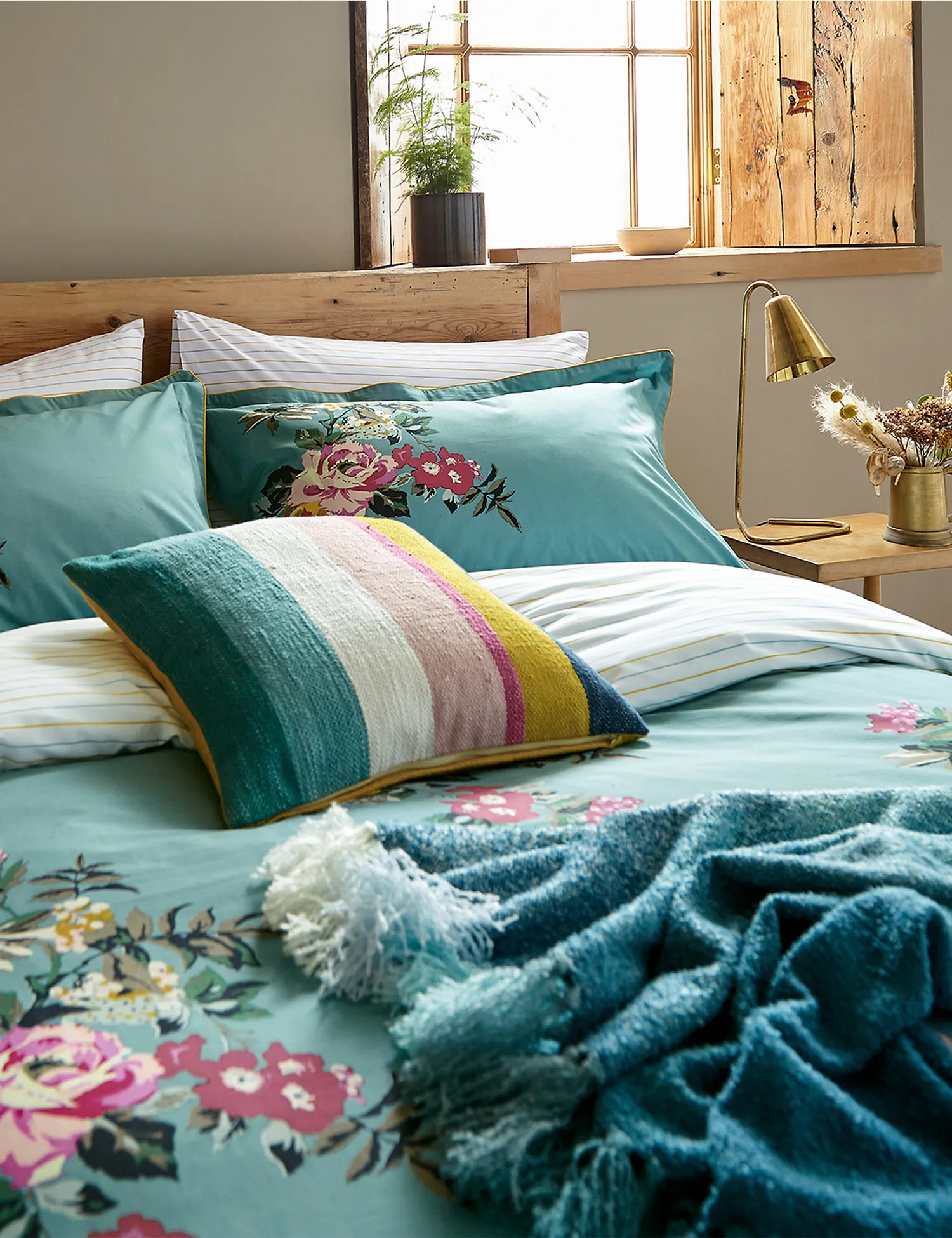 M&S Joules Pure Cotton Cotswold Floral Bedding Set
