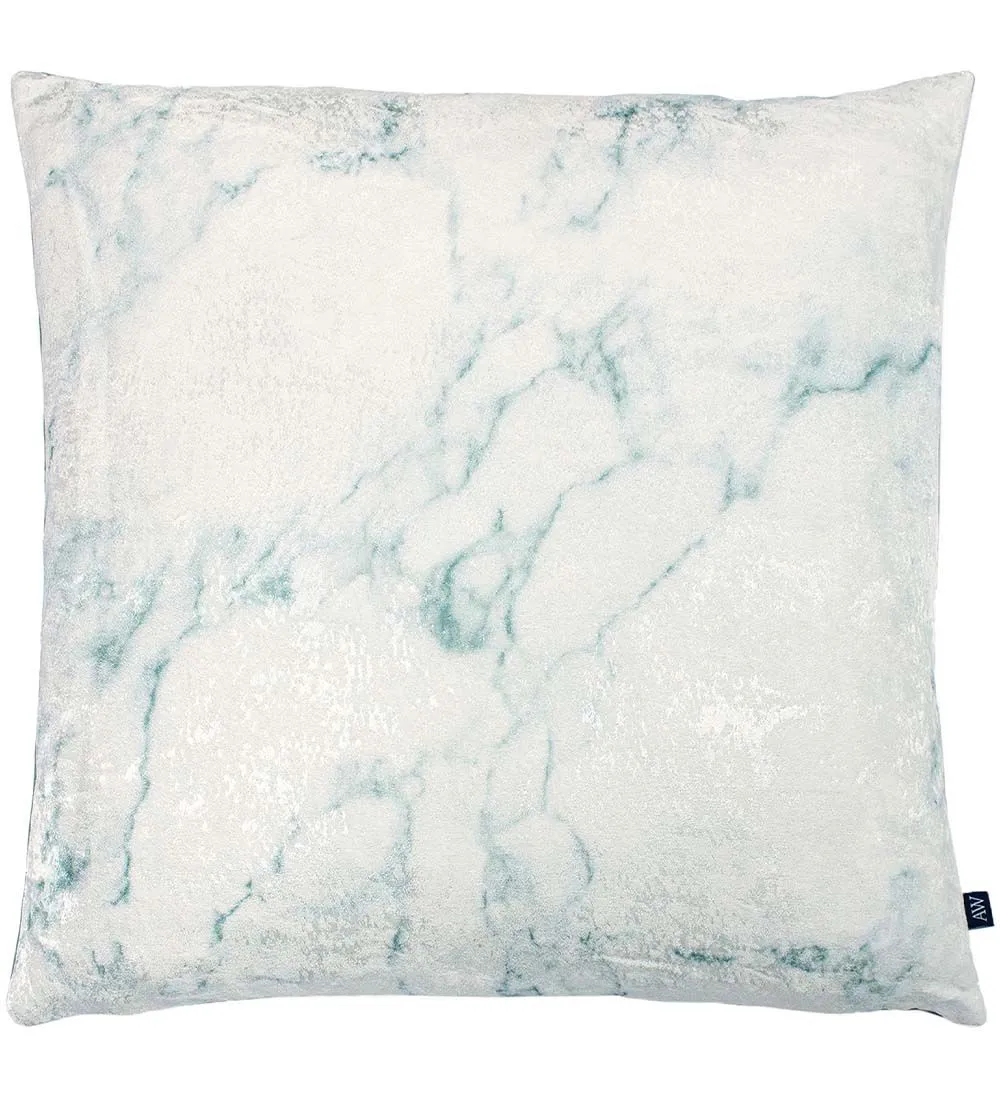 Ashley Wilde Cinnabar Marble Jaquard Weave Cushion in Green