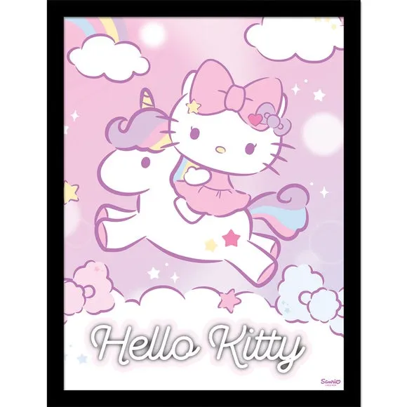 Hello Kitty Magical Unicorn Framed Print 3
