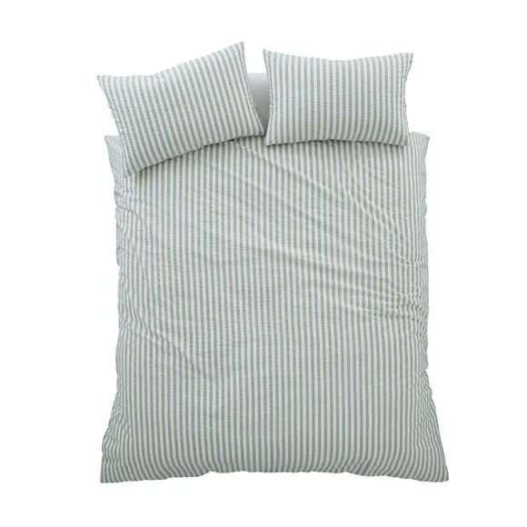 Pineapple Elephant Cotton Rich Woven Stripe Duvet Cover & Pillowcase Set 5