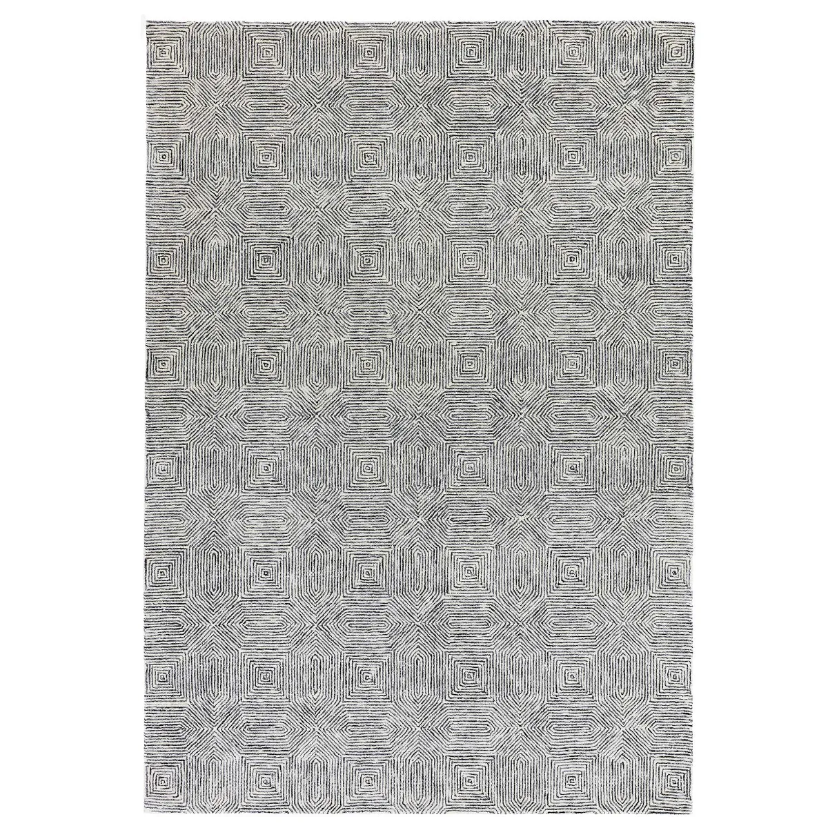 Camden Rug, Black and White