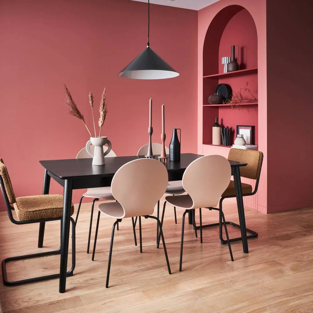 sweeek 6 to 8-seater extendable rectangular dining table in Black 4