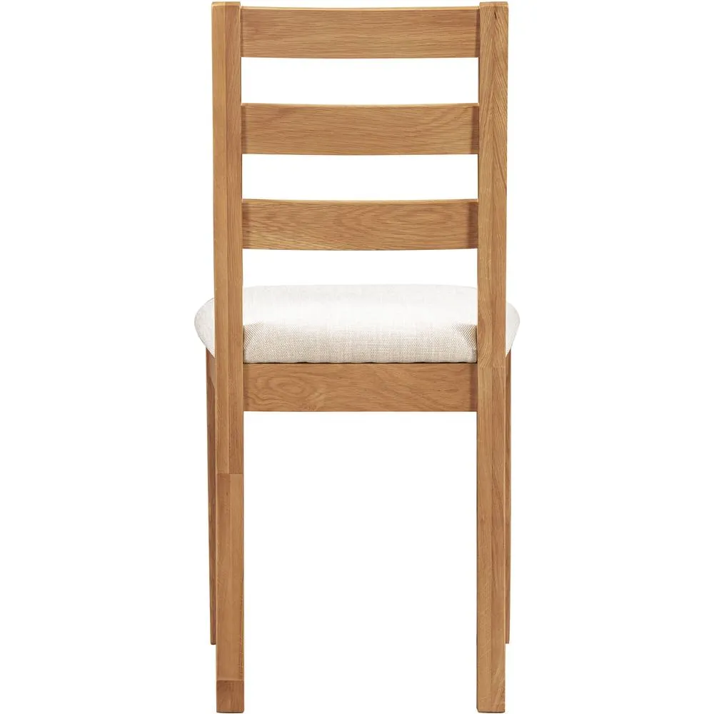 Seconique Cambridge Dining Chair (X2 Per Box) - Honey/Oat Fabric in Light Brown 5