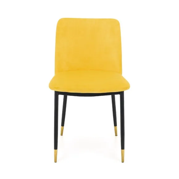 Delaunay Set of 2 Dining Chairs, Velvet 5