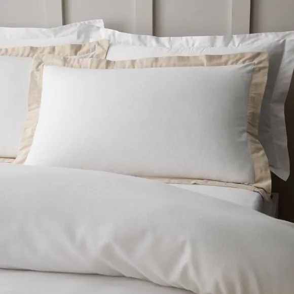 Bianca Fine Linens Tailored 100% Brushed Cotton Duvet Cover & Pillowcase Set 4