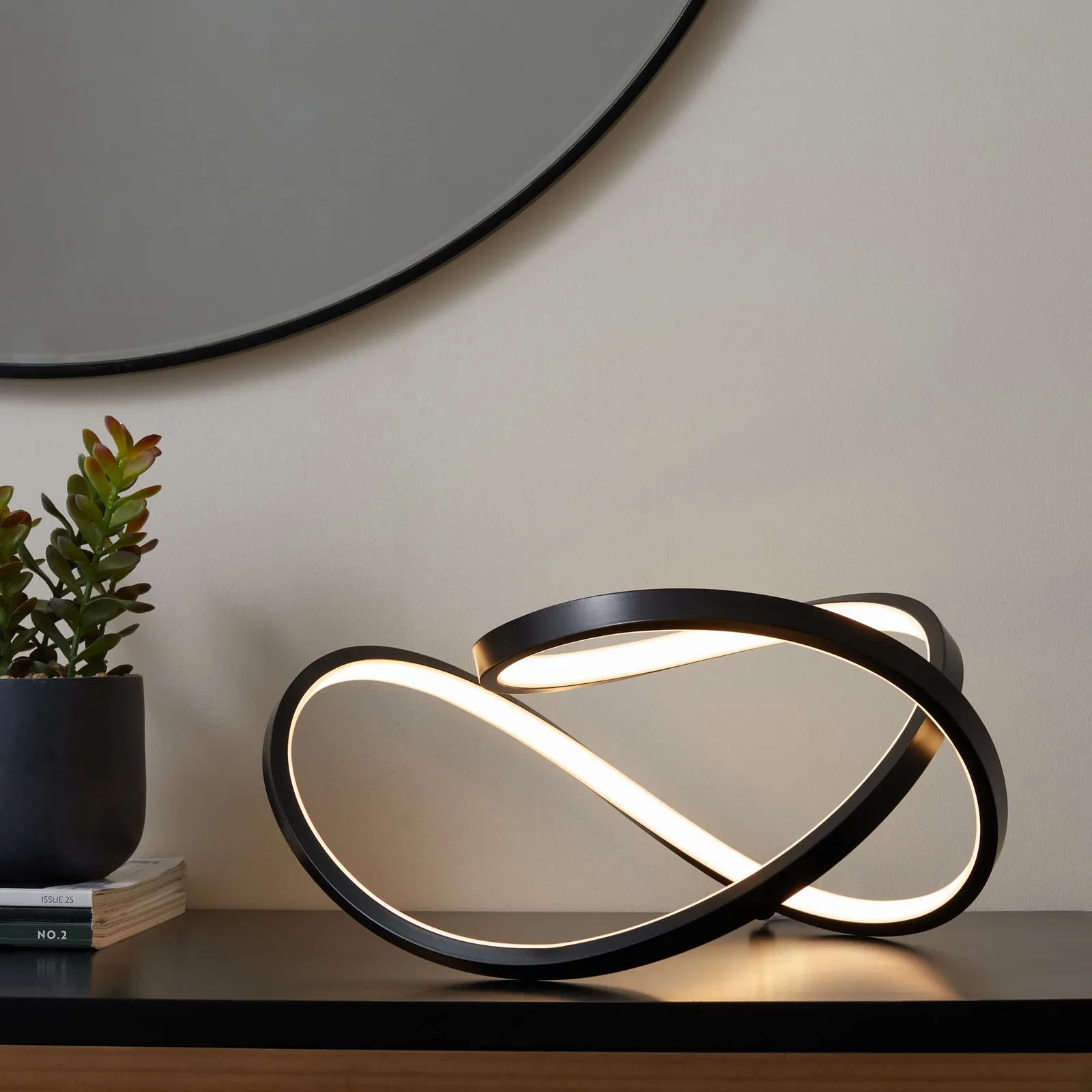 Cortez Table Lamp Black