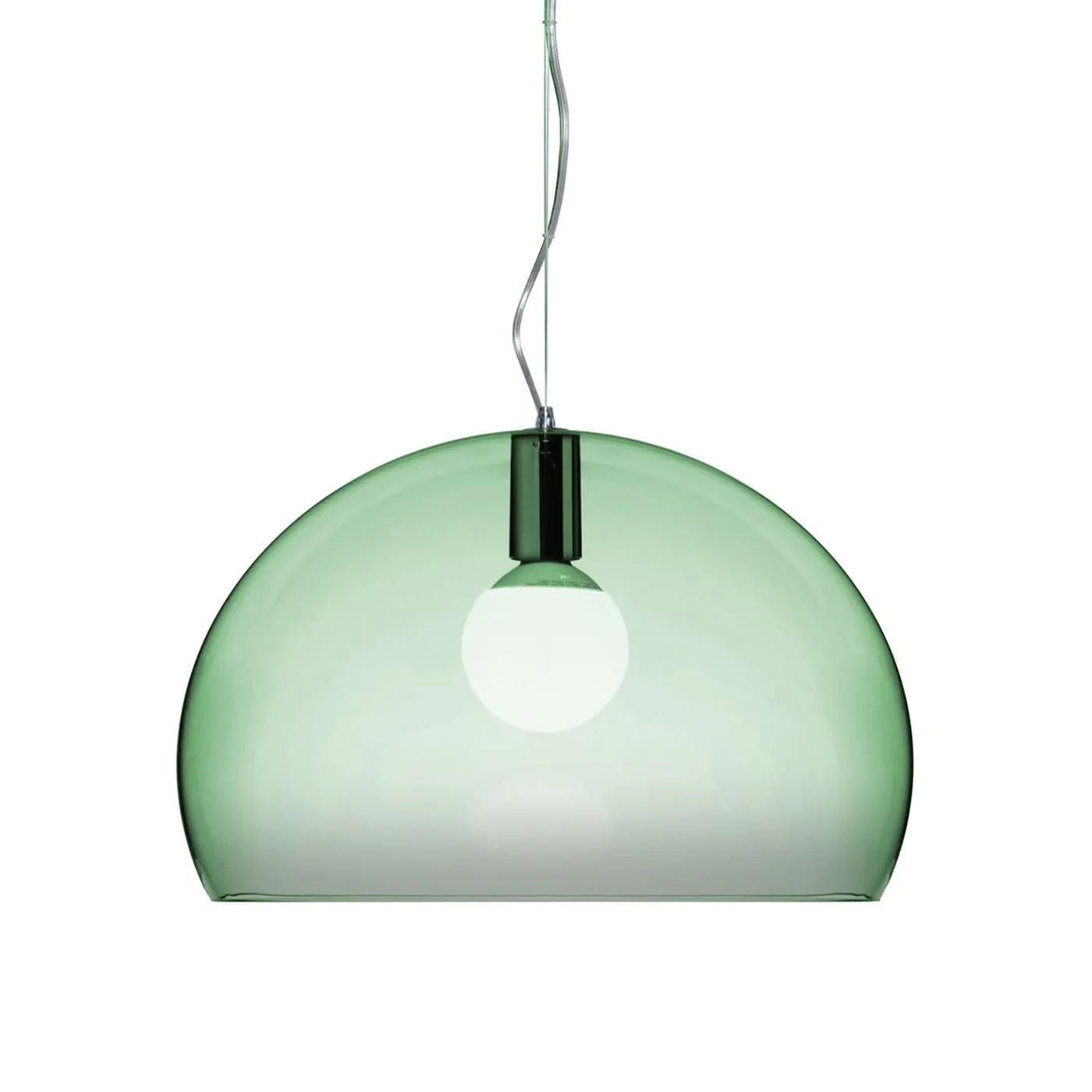 Kartell FLY Pendant Light Sage Green Transparent