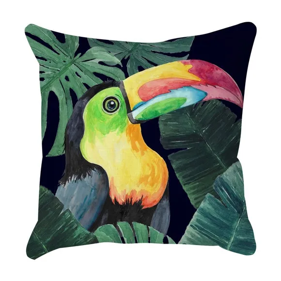 Jungle Toucan Square Cushion Cover 3