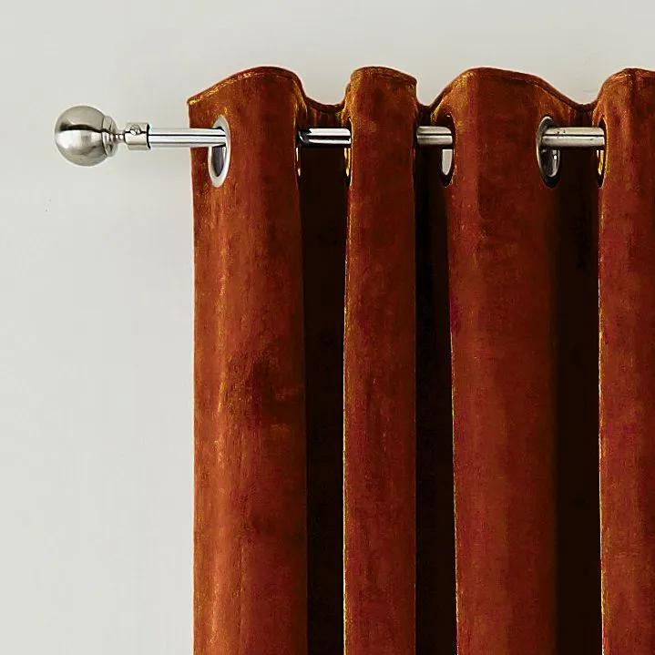 Helena Springfield 'Escala' Woven Lined Curtains in Copper 2