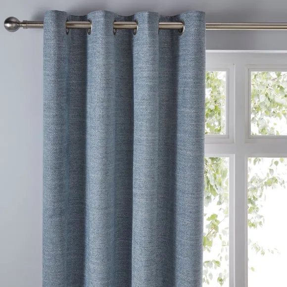 Churchgate Swithland Herringbone Eyelet Curtains (Blackout Available) 1