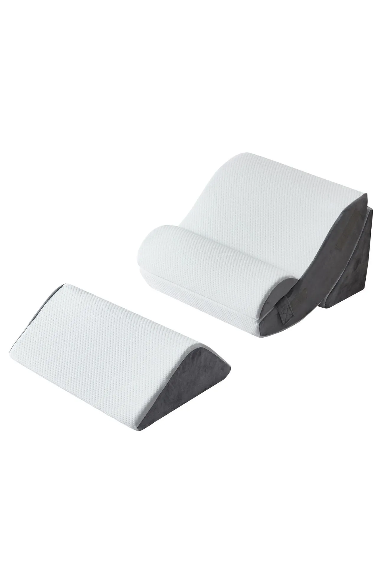Ezysleep 4 Piece Adjustable Pain Relieving Wedge Pillow Set in White 5