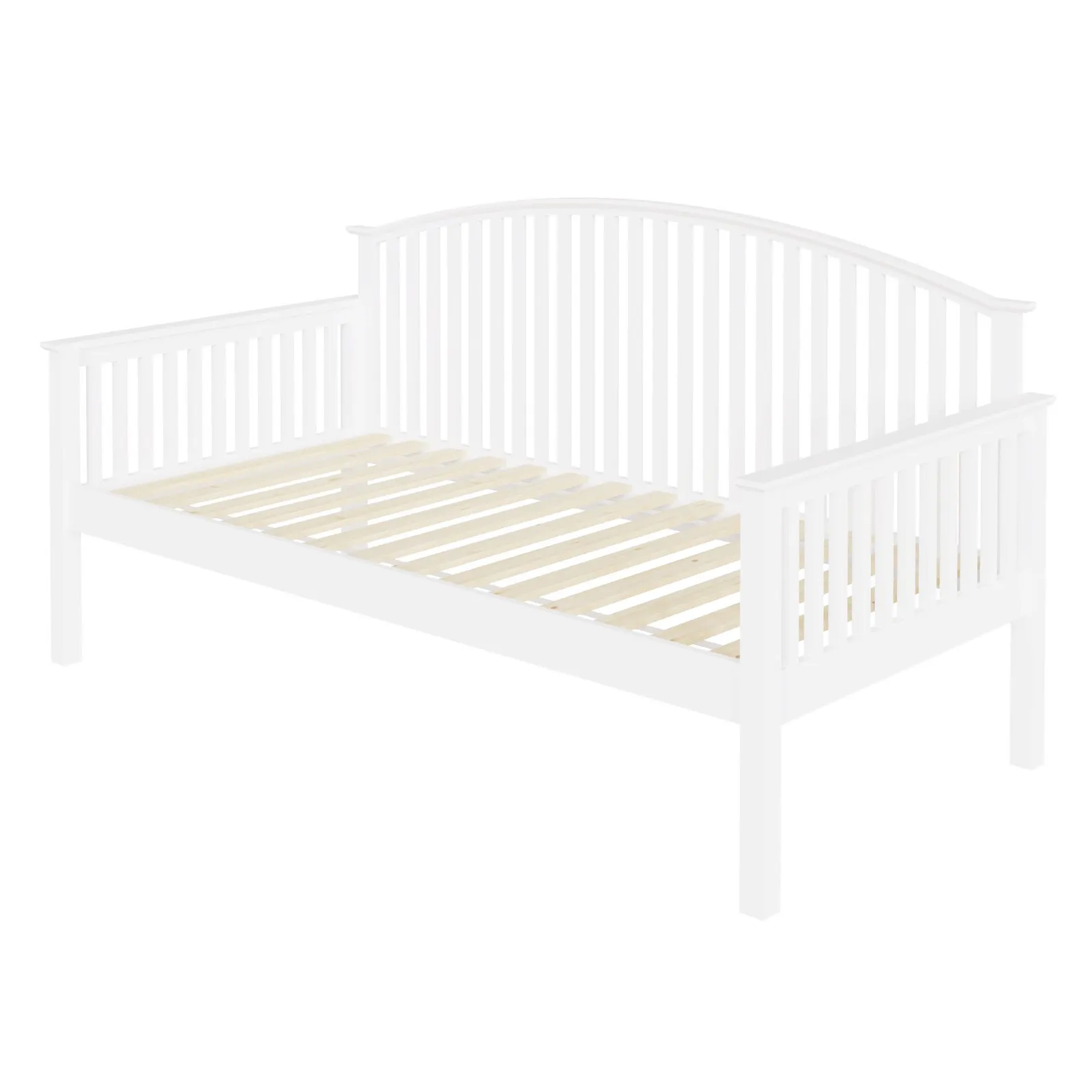 GFW Madrid Wooden Day Bed in White 3