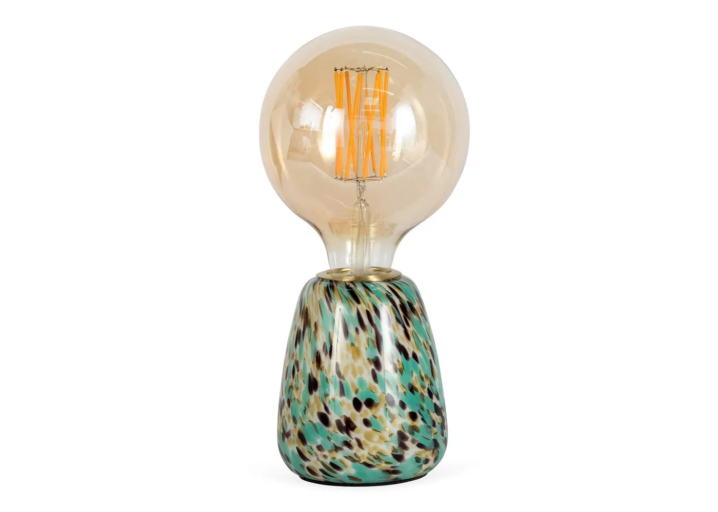 Heal's Confetti Glass Table Lamp Turquoise 1