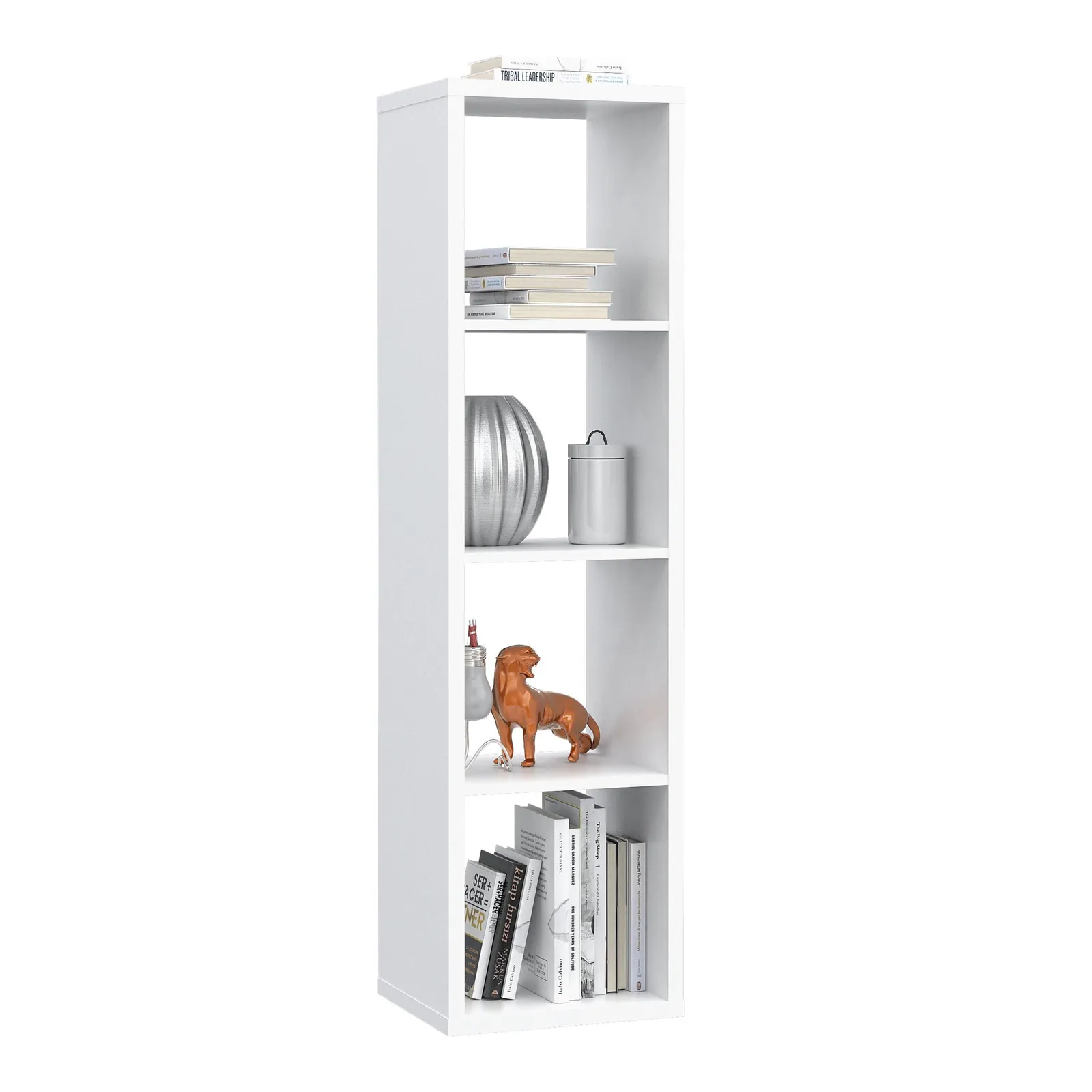 Furniture To Go Mauro 3 Shelves Storage Unit in in White 5