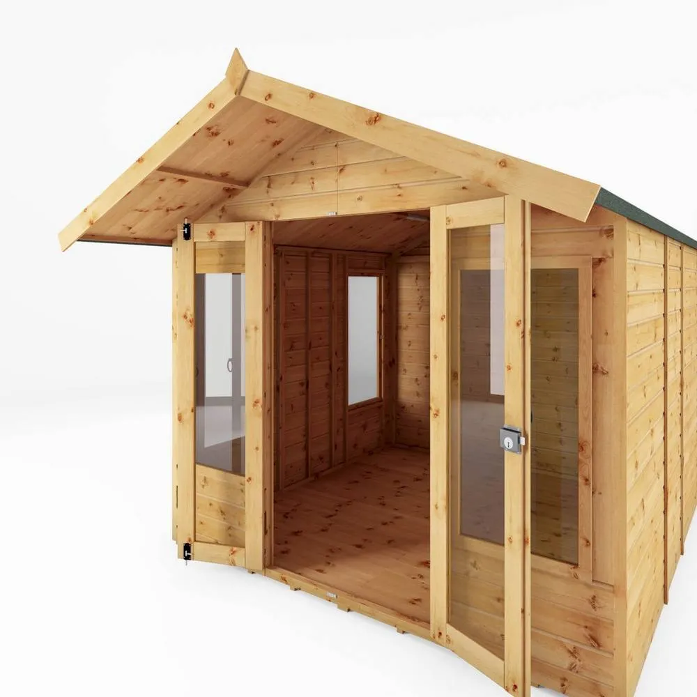 Mercia 8 x 8 Feet Premium Sussex Summerhouse - L303.2 x W249.4 x H227.8 cm in Brown 3