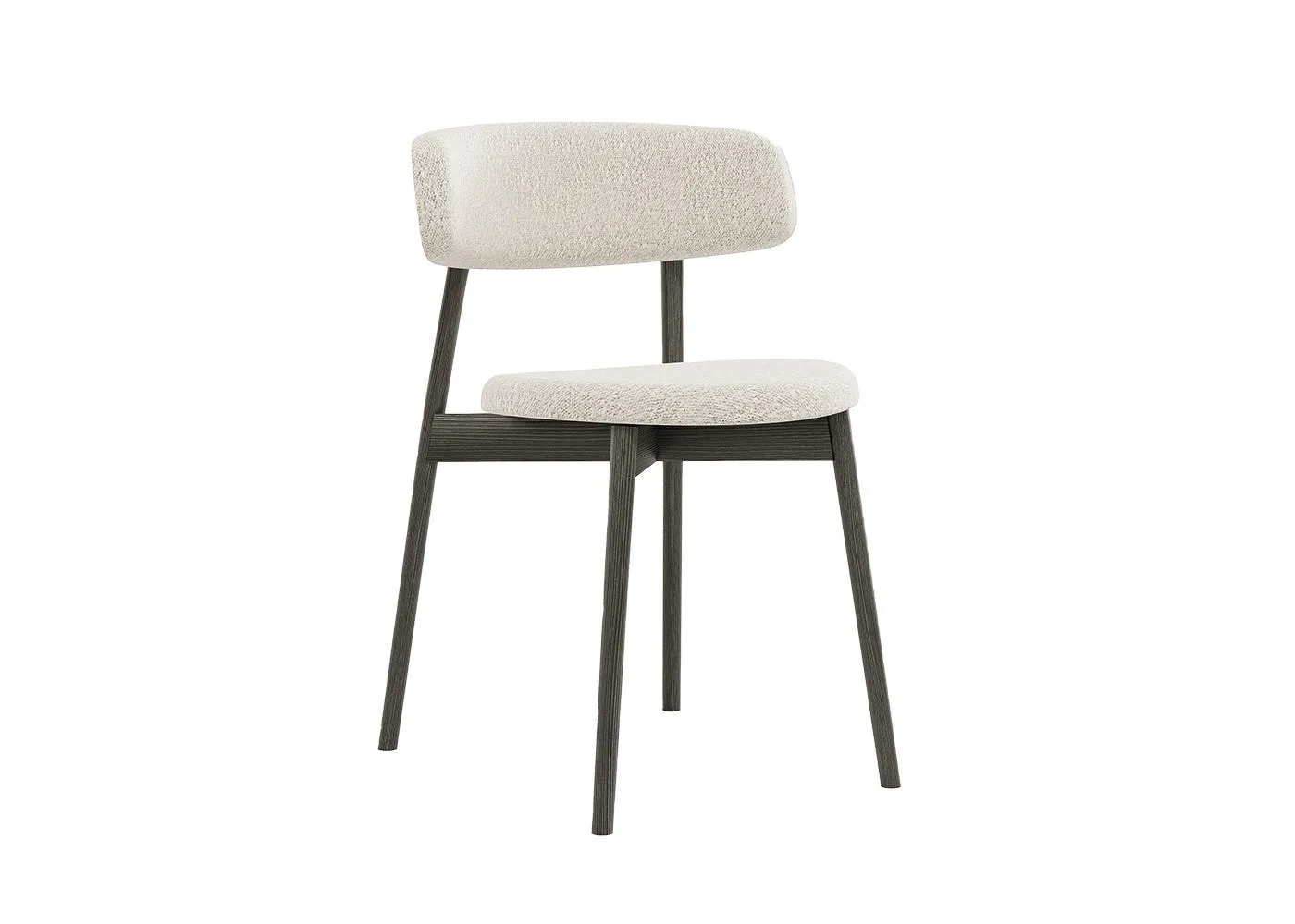 Paul Rogers Cover Wood Chair Upholstered Black Oak