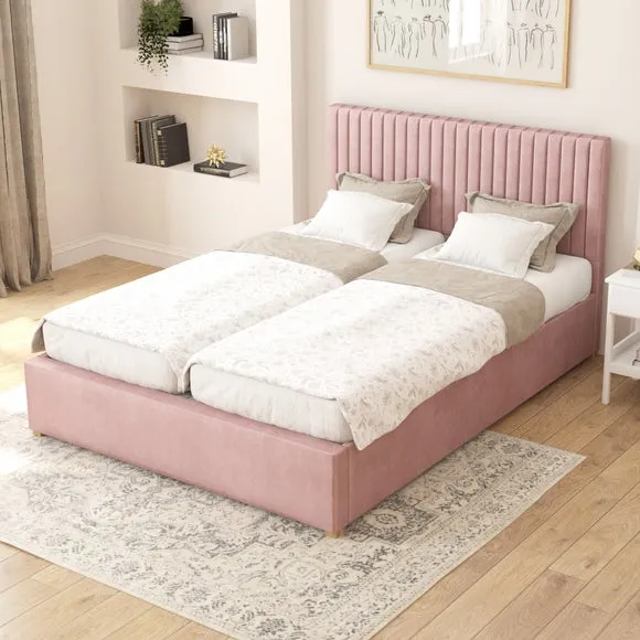 Grant Plush Velvet Adjustable Bed 1