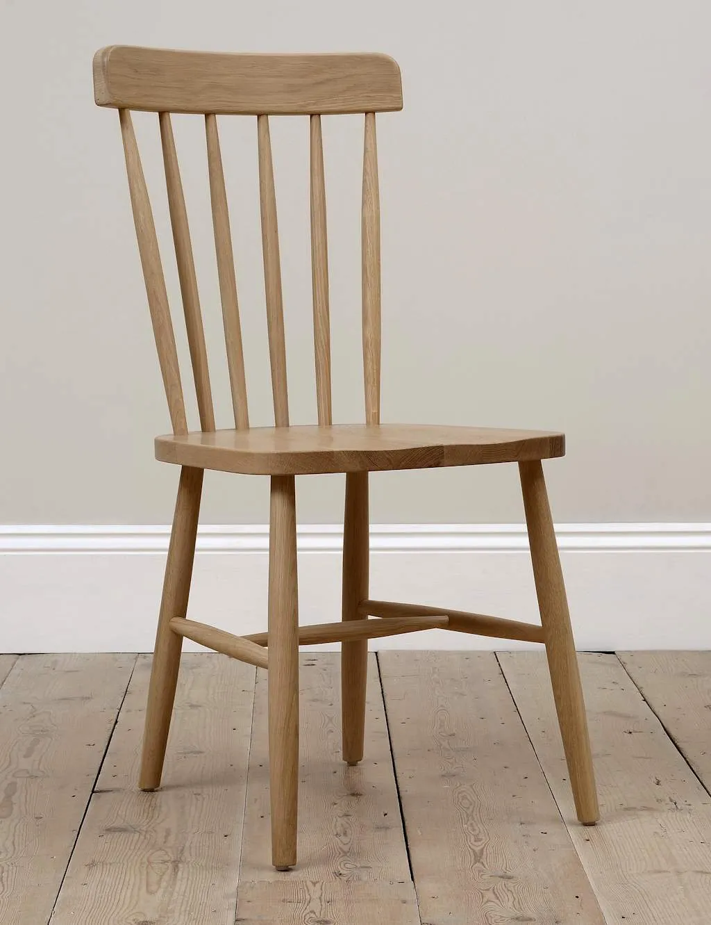 Cotswold Company Set of 2 Elkstone Spindleback Dining Chairs Natural