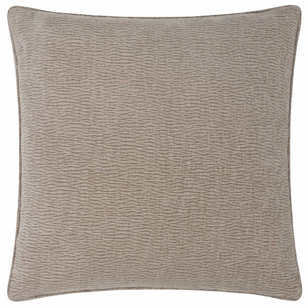 Yard Heath Washed Velvet Textured Cushion Greige 50 X 50Cm, Cream 2