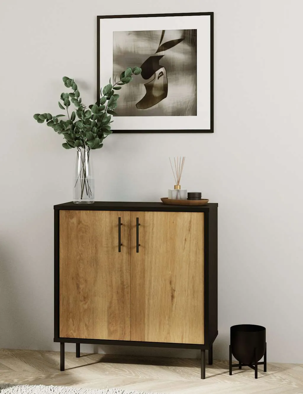 Gallery Direct Holt 2 Door Sideboard Natural Mix
