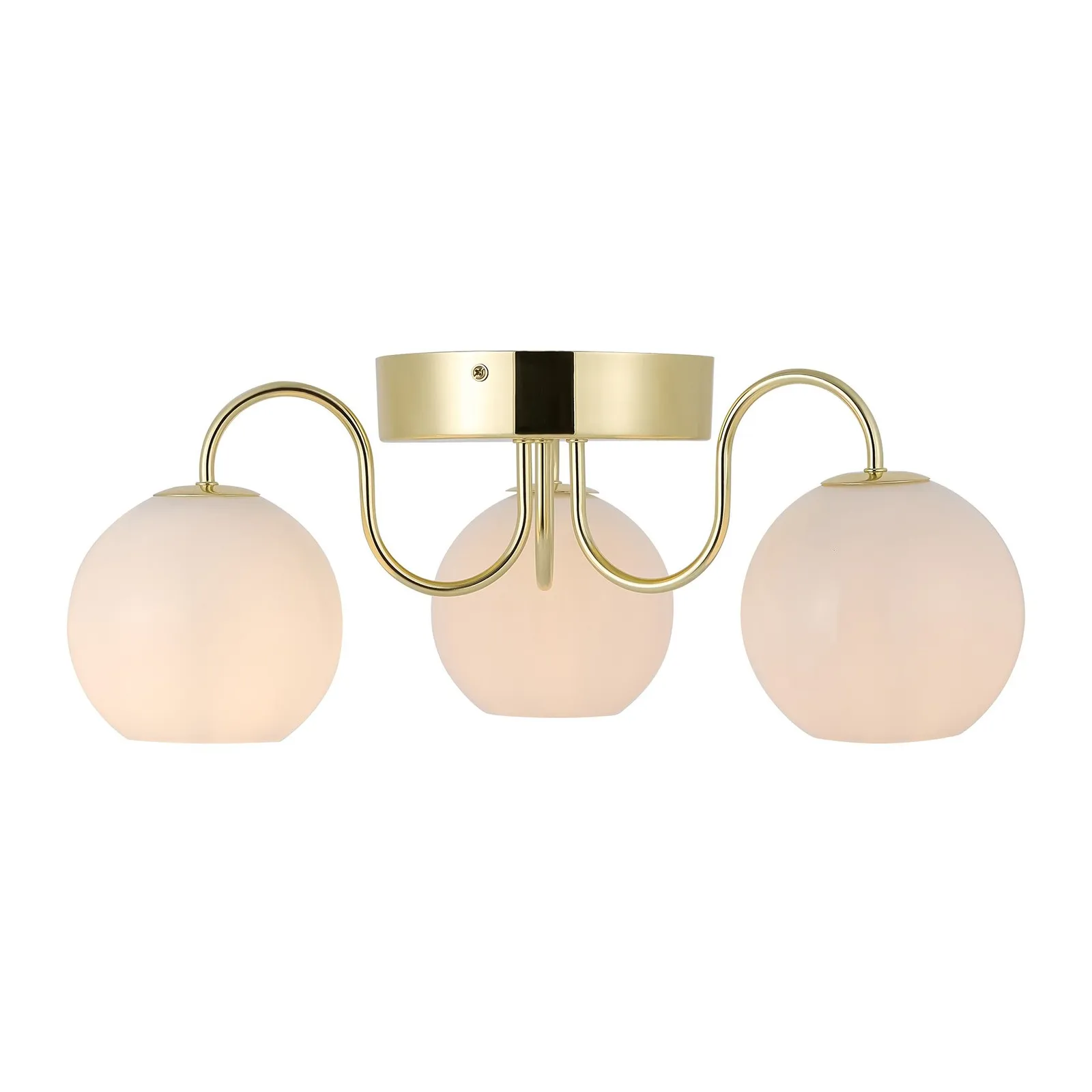 Nordlux Franca Ceiling Light Brass Metal E14 Mains in Gold 2