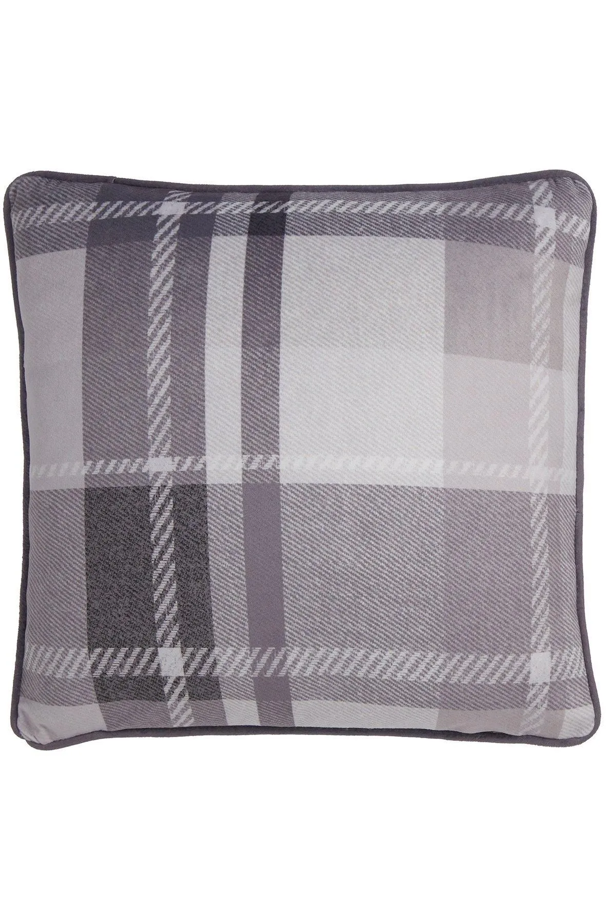 Dreams & Drapes 'Colville Hedgehog' Velvet Filled Cushion in Grey 3