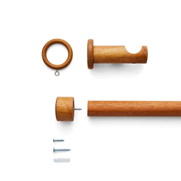 Trinity Wood Curtain Pole 3
