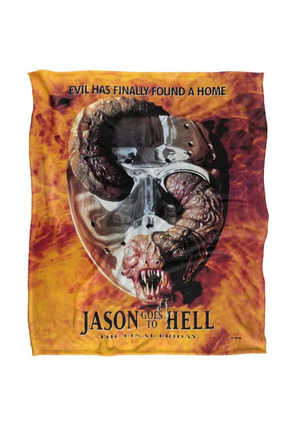 Friday the 13th Blanket, 152x127 cm Jason Goes to Hell Poster Silky Touch Super Soft Throw Blanket in White