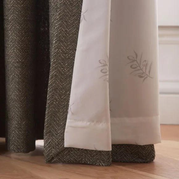 Churchgate Swithland Herringbone Eyelet Curtains (Blackout Available) 6