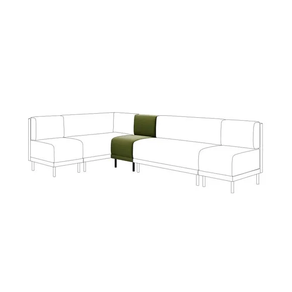 Mae Small Dining Bench, Matte Plush Velvet