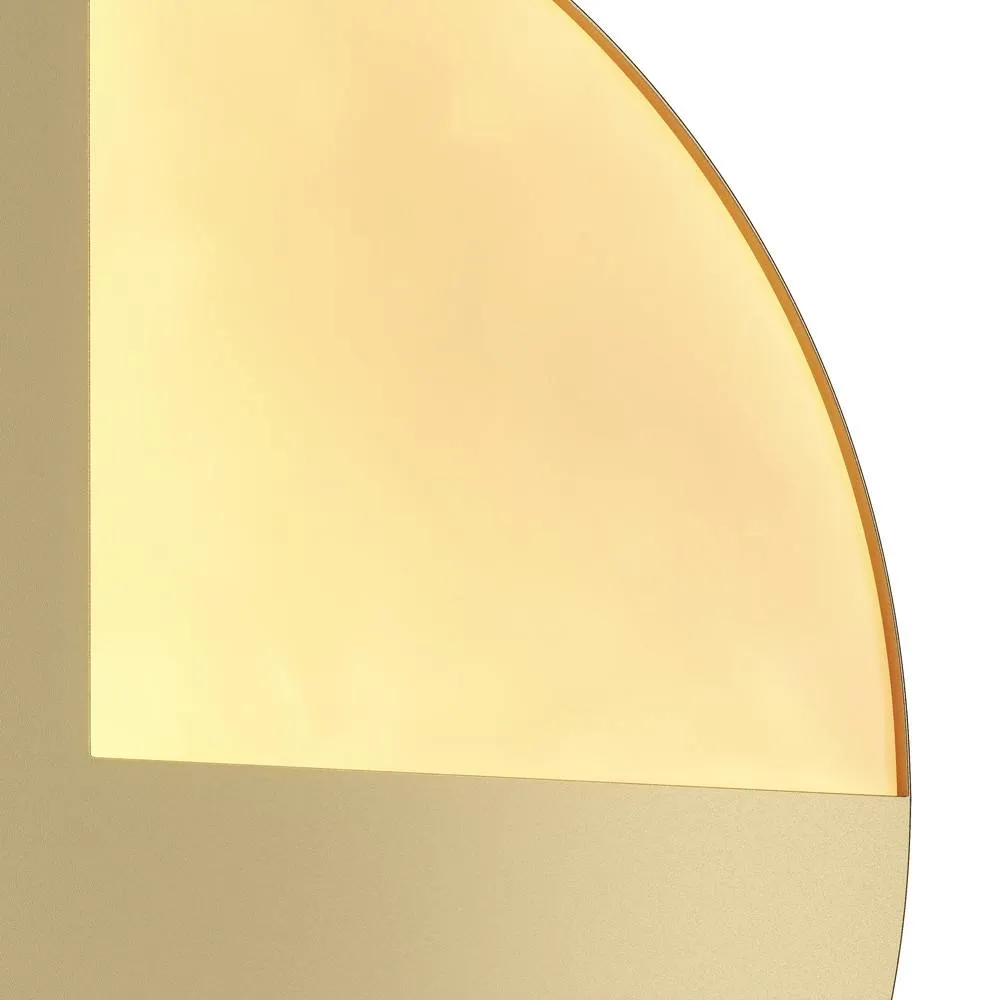Netlighting Jupiter Modern Integrated LED Wall Lamp Brass 3000K in Gold 3