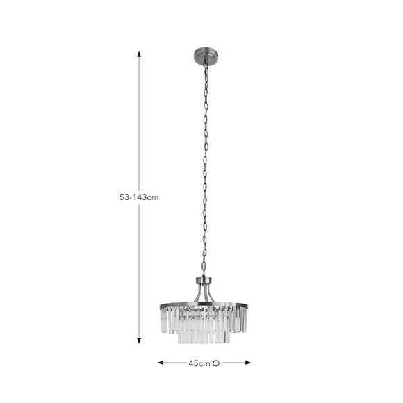 Audra 5 Light Adjustable Pendant Light 6