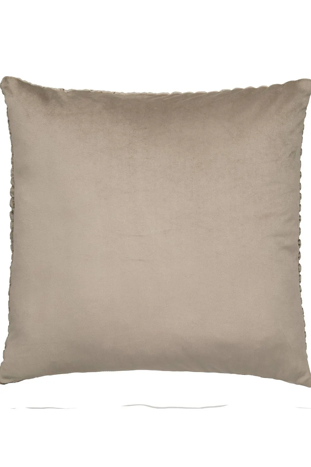 Appletree 'Bobble' Velvet Filled Cushion in Natural 3