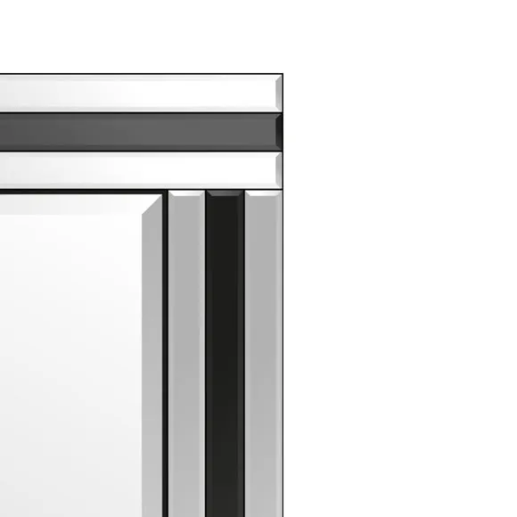 Westbury Abstract Rectangle Full Length Wall Mirror 2
