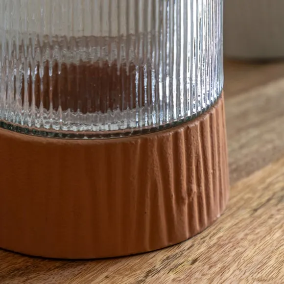 Crossland Grove Zen Hurricane Terracotta 150x150x220mm, Orange 2