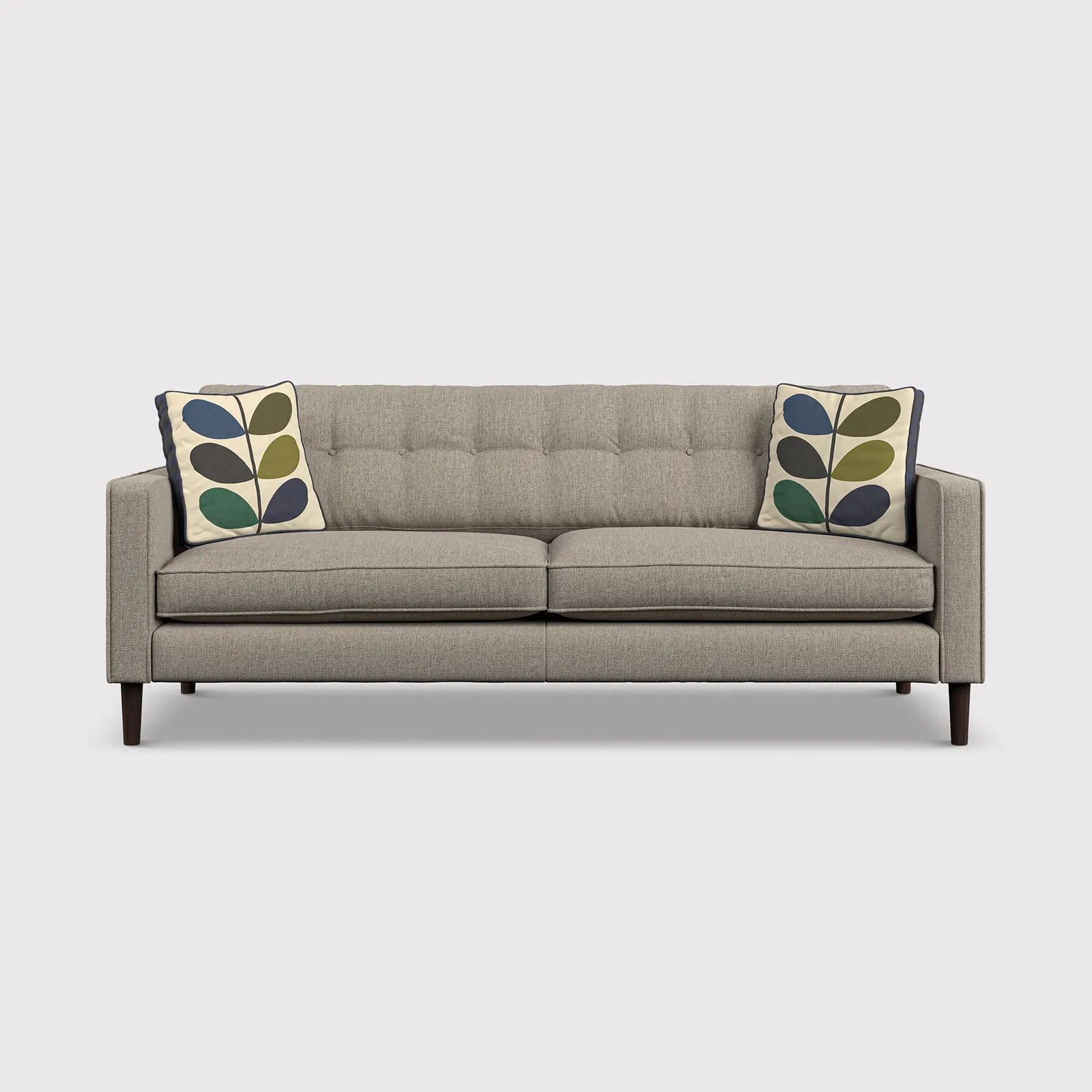 Orla Kiely Ebben Large Sofa, Grey Fabric | Barker & Stonehouse 1