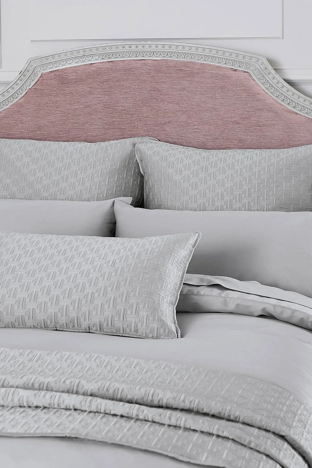 Ted Baker 'TB Plain Dye' Cotton Sateen Duvet Cover in Silver 3