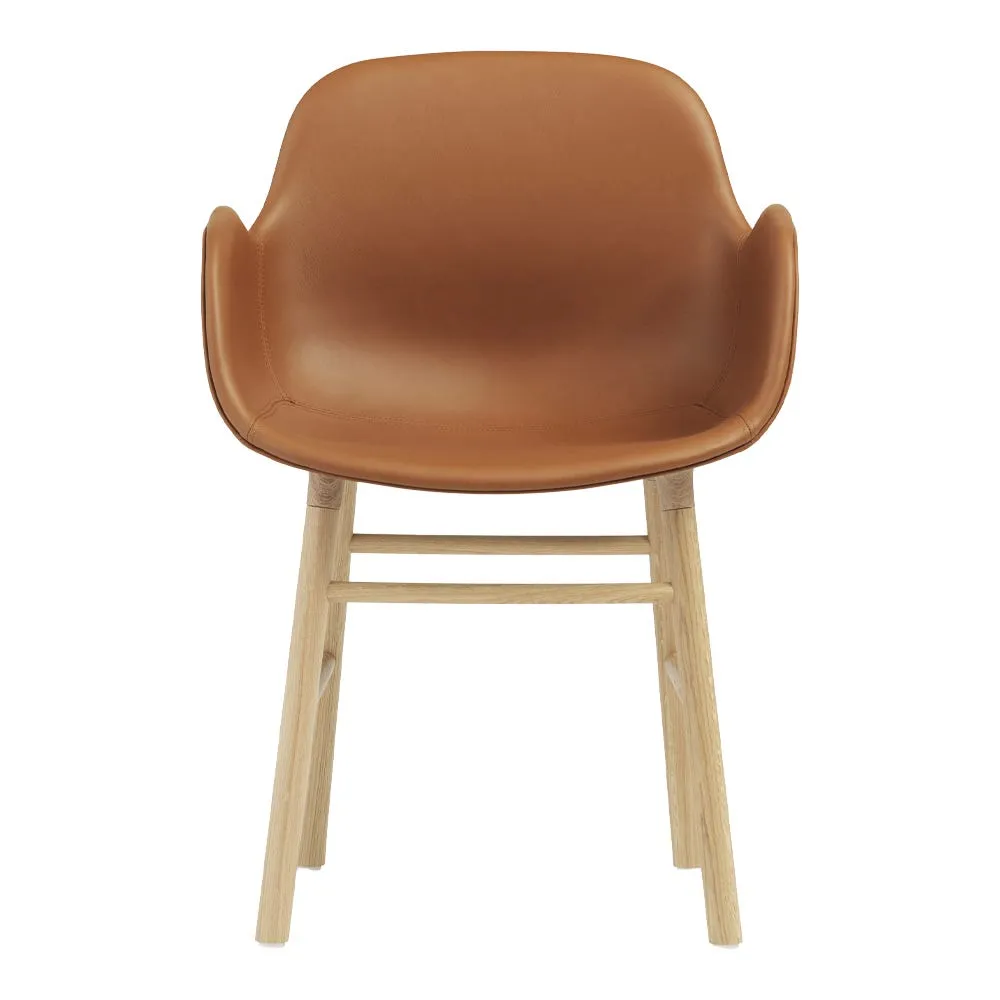 Normann Copenhagen Form Armchair in Ultra Leather 41574 with Oak Legs 2
