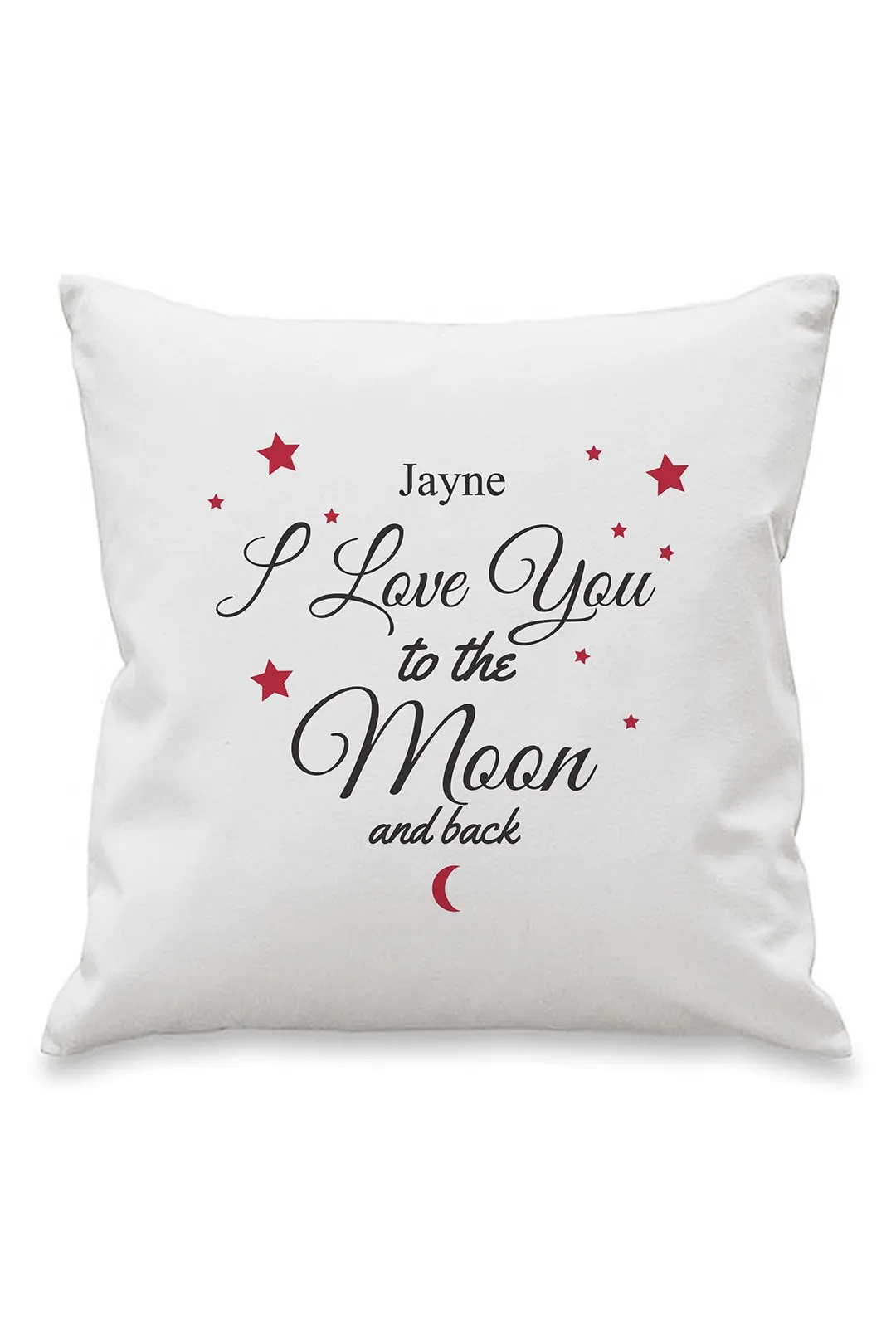 Personalised Memento Company Personalised To The Moon & Back White Cushion