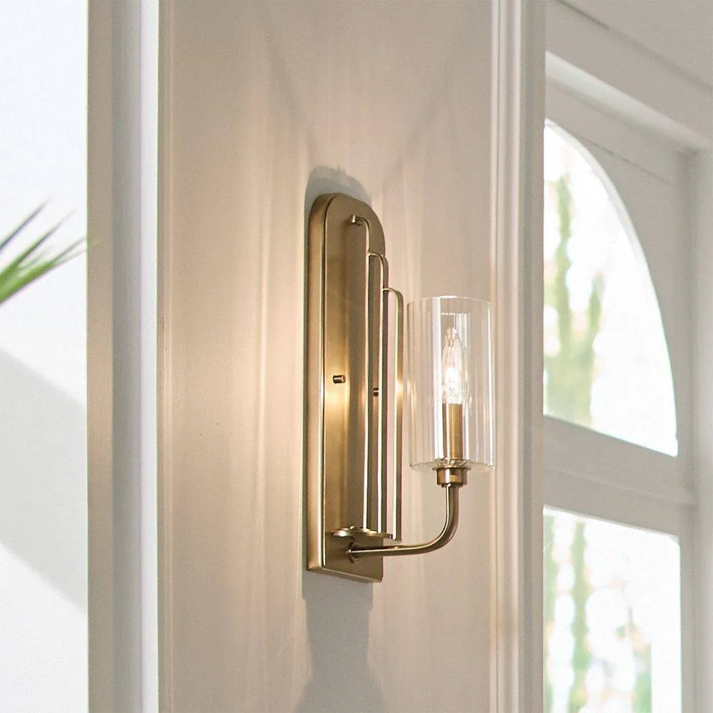 Netlighting Kichler Kimrose Wall Lamp Brushed Natural Brass in Yellow 5
