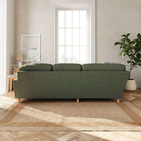 Martha Chenille Soft Texture Full Corner Sofa 4
