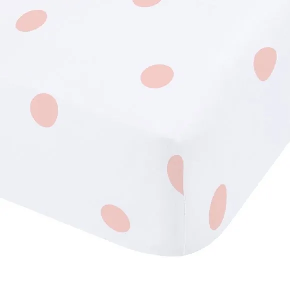 Catherine Lansfield Polka Dot 100% Brushed Cotton Fitted Sheet 3