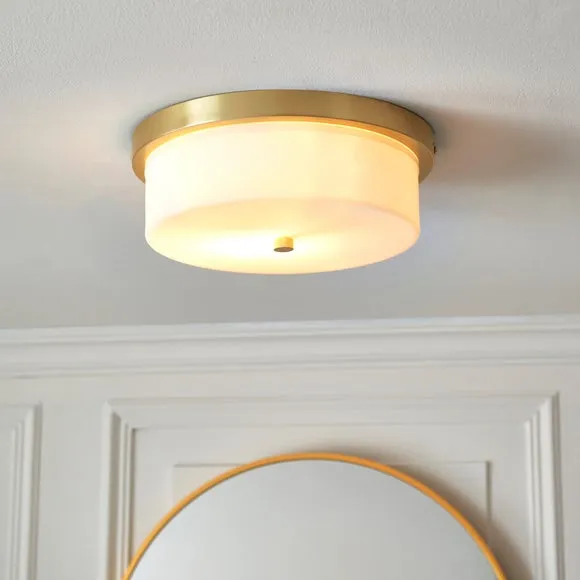 Roan Gold Bathroom Flush Ceiling Light