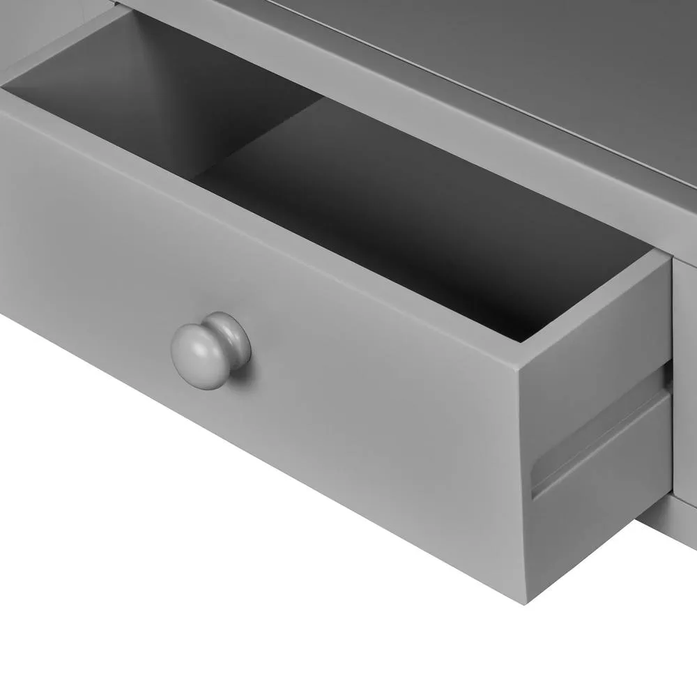 Statement Furniture Florence Large TV Stand with 3 Drawers & Shelf in Light Grey 6