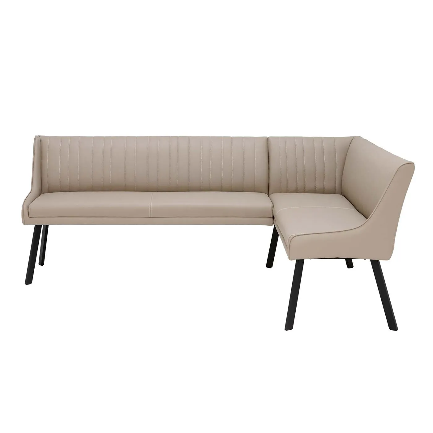 Belize Left Hand Corner Dining Set, Neutral Ceramic | Barker & Stonehouse 3