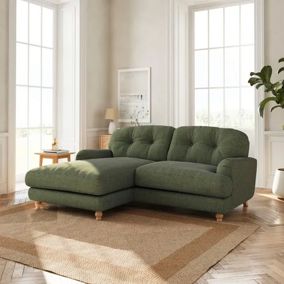Martha Corner Chaise Chenille Soft Texture Sofa 1