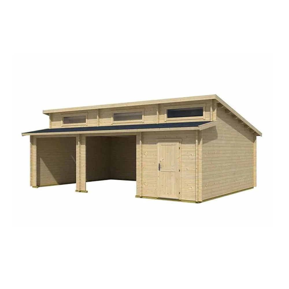 Lasita Maja Ltd Hawaii-Log Cabin, Garden Room, Home Office - L820xW579.6xH321.5 cm in Brown 2