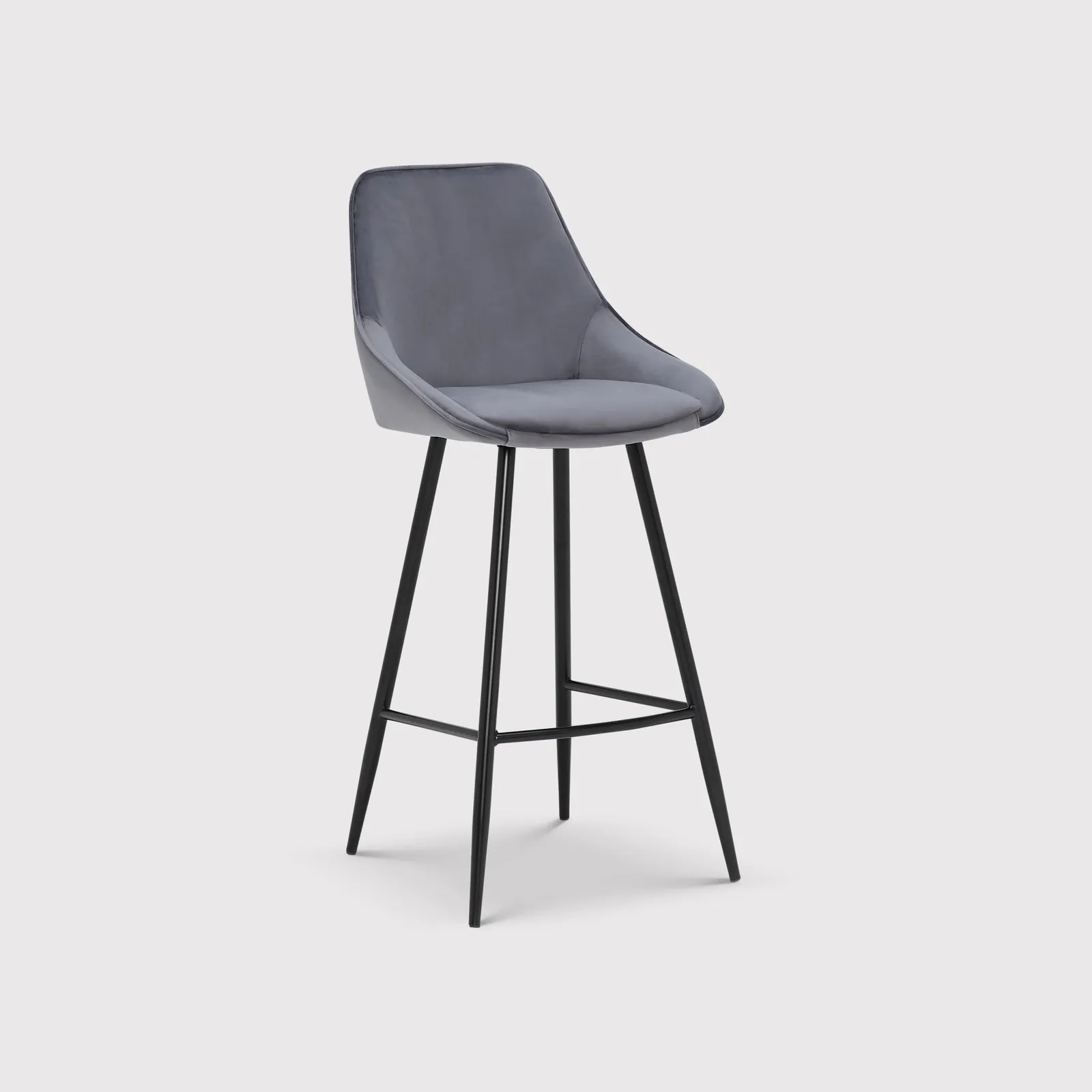 Southbury Barstool, Grey Fabric | Barker & Stonehouse