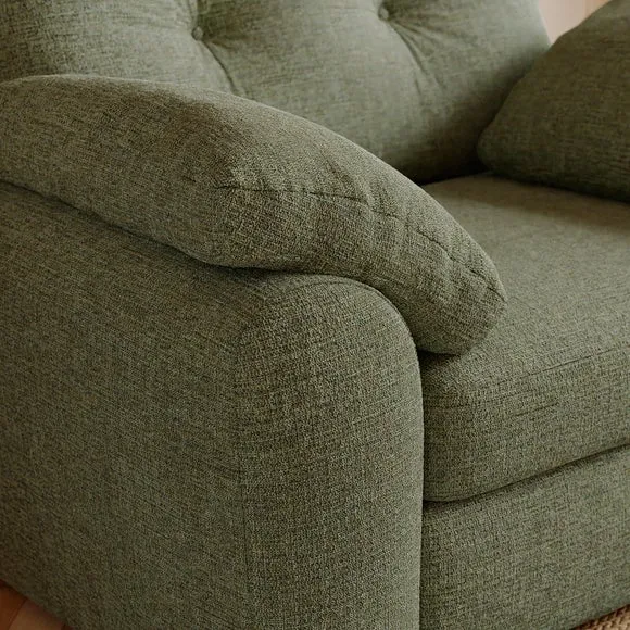 Milton Textured Chenille Snuggle Chair 4